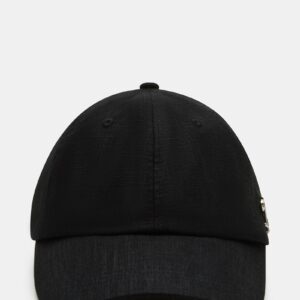 Linen Baseball Cap Black