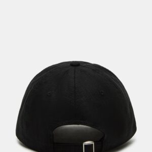 Linen Baseball Cap Black - Image 3