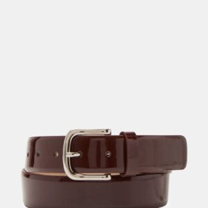 Classic Patent Belt Wine