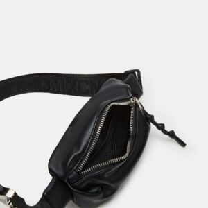 Pleated Baguette Belt Bag Black - Image 5