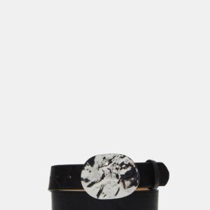 Plate Buckle Belt Black/silver - Image 1
