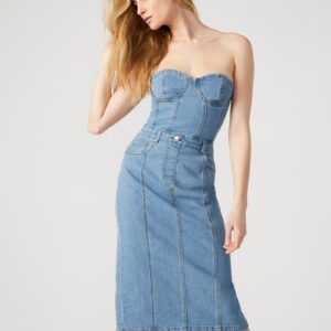 Anya Denim Dress - Image 3