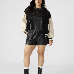 Faux The Record Short Black - Image 2