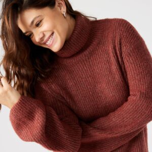 Abbie Sweater Dress Rust - Image 5