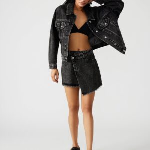 Kyla Denim Skirt Black - Image 1