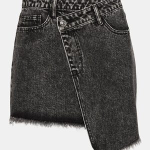 Kyla Denim Skirt Black - Image 6
