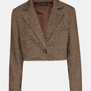 Rupi Cropped Blazer Brown - Image 6