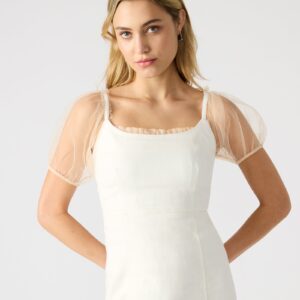 Giselle Denim Dress White - Image 5
