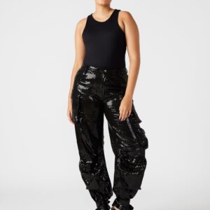 Duo Sequin Pant Black - Image 1
