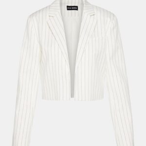 Rupi Cropped Blazer White/black - Image 7