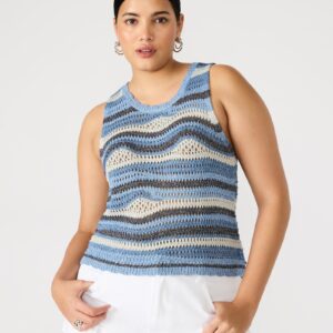 Hannah Top Blue Multi - Image 2