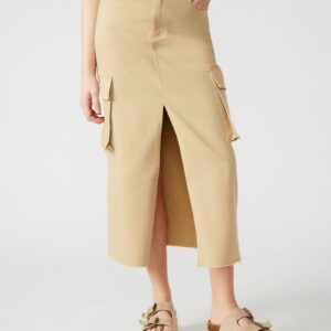 Benson Skirt Taupe - Image 3