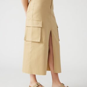Benson Skirt Taupe - Image 4