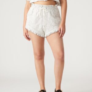 Mari Shorts White/black - Image 3