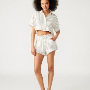 Mari Shorts White/black