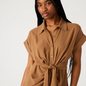 Tori Knit Dress Beige - Image 5