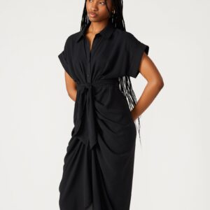 Tori Knit Dress Black - Image 3