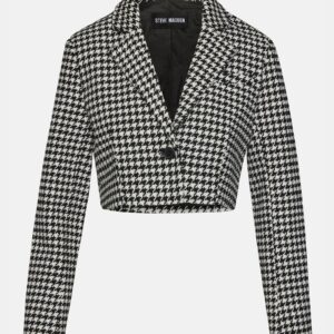Rupi Cropped Blazer Black/white - Image 8