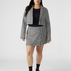 Rupi Cropped Blazer Black/white - Image 6