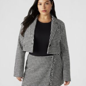 Rupi Cropped Blazer Black/white - Image 1