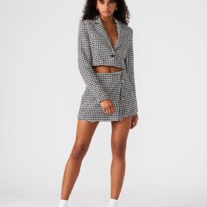 Rupi Cropped Blazer Black/white - Image 5