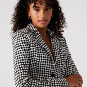 Rupi Cropped Blazer Black/white - Image 3