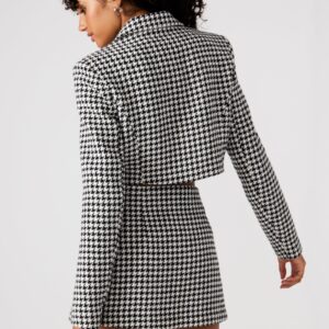 Rupi Cropped Blazer Black/white - Image 4