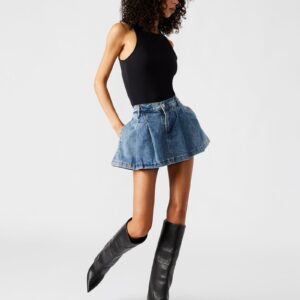 Marlowe Medium Denim Skort - Image 4