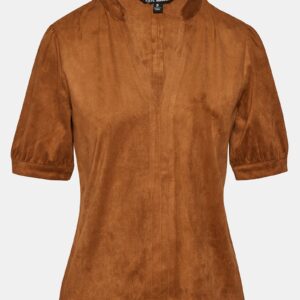 Jane Suede Top Cognac - Image 5