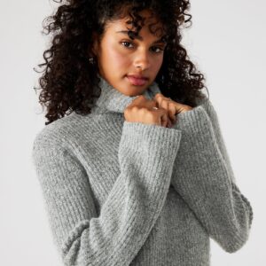Abbie Sweater Dress Grey - Image 4