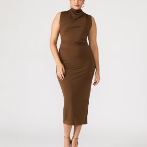 Mo Dress Brown - Image 2