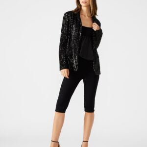 Payton Sequin Blazer Black - Image 4