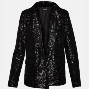Payton Sequin Blazer Black - Image 6