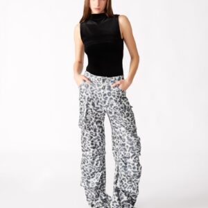 Duo Sequin Pant Leopard - Image 2