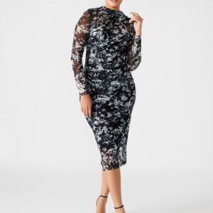 Maureen Dress Black/white