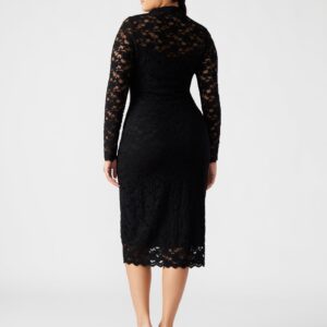 Vivienne Lace Dress Black - Image 3