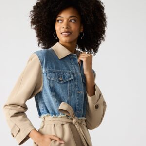 Soraya Coat Denim Multi - Image 5