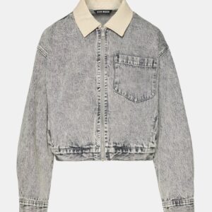 Glacia Denim Jacket Light Grey - Image 8