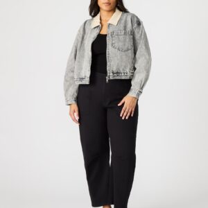 Glacia Denim Jacket Light Grey - Image 5