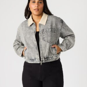 Glacia Denim Jacket Light Grey - Image 1