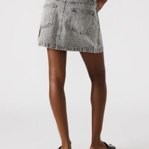 Abaco Denim Skirt Light Grey - Image 4
