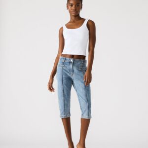 Skinny Delray Denim Capri Pant