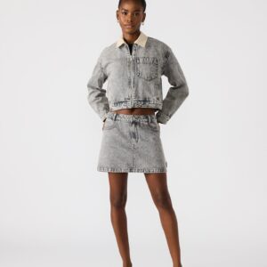 Glacia Denim Jacket Light Grey - Image 4