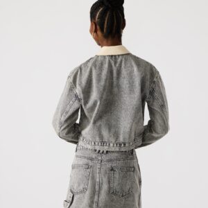 Glacia Denim Jacket Light Grey - Image 3