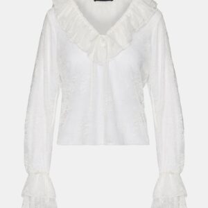 Hampton Lace Blouse White - Image 8