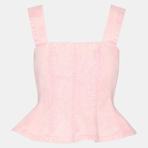 Penelopi Denim Top Pink - Image 7