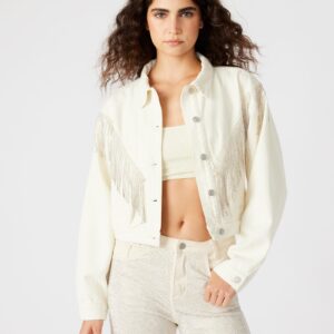 Canyon Denim Jacket Cream - Image 1