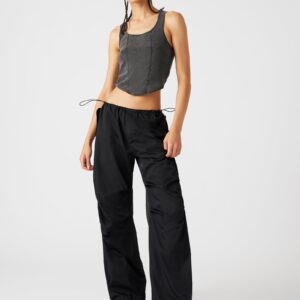 Pia Parachute Pant Black