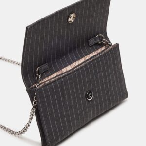Juliana Bag Gray Pinstripe - Image 5