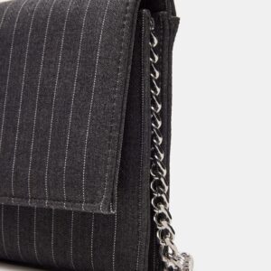 Kittie Heel And Juliana Bag Gray Pinstripe Bundle - Image 5